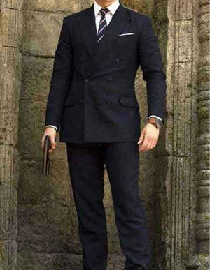 kingsman Double Breasted Blue suit