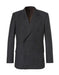 kingsman chalk-striped Double Breasted  eggsy - Color: Dark Grey Suit