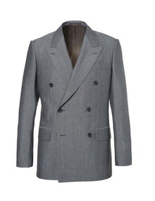 kingsman eggsy grey Double Breasted and mohair blend suit