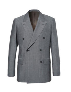 kingsman eggsy grey Double Breasted and mohair blend suit
