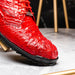Marco Di Milano Kratos Red Luxury Leather Loafers