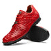 Marco Di Milano Kratos Men's Red Shoes Exotic Caiman Crocodile Sneakers