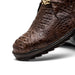 Marco Di Milano Kratos Men's  Brown Shoes Exotic Caiman Crocodile Sneakers