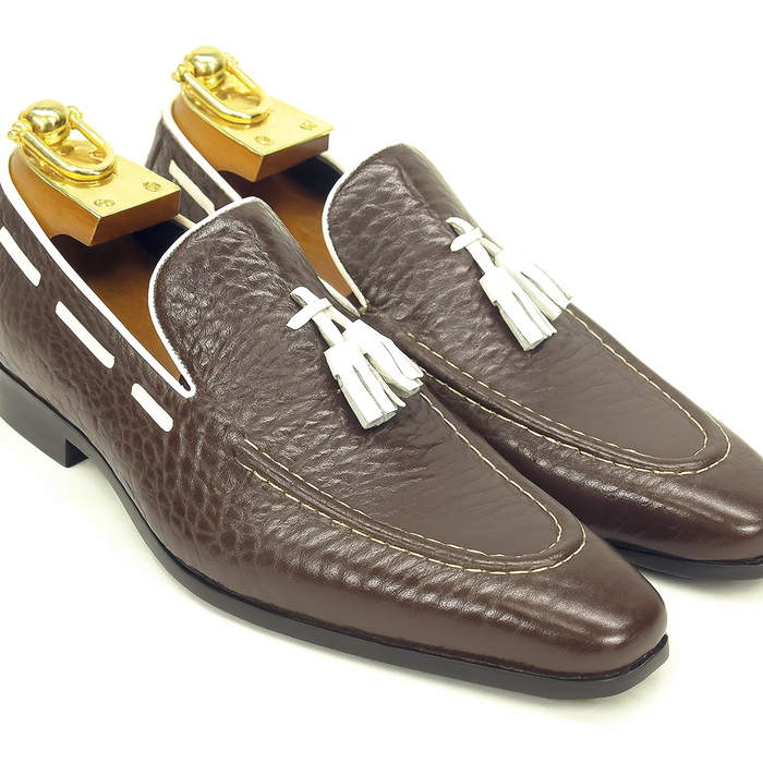 Carrucci Contrast Tassel Loafer - Navy/Red, Brown/White, and More