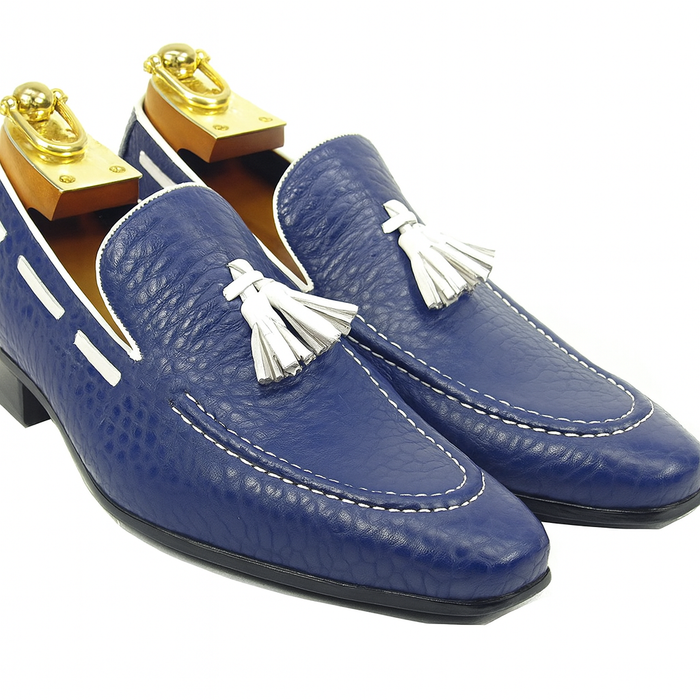 Carrucci Contrast Tassel Loafer - Navy/Red, Brown/White, and More