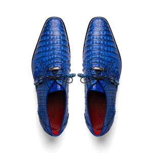 Marco Di Milano Lacio Caiman Crocodile Derby Blue