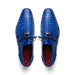 Marco Di Milano Lacio Electric Blue Caiman Crocodile Derby