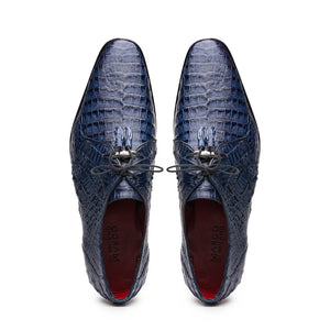 Marco Di Milano Lacio Caiman Crocodile Derby Navy