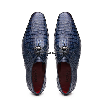 Marco Di Milano Lacio Caiman Crocodile Derby Navy