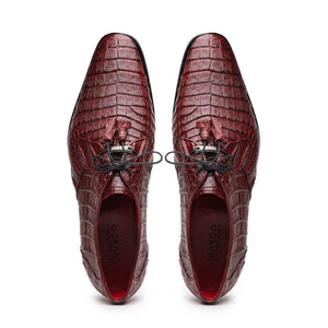 Marco Di Milano Lacio Caiman Crocodile Derby Wine