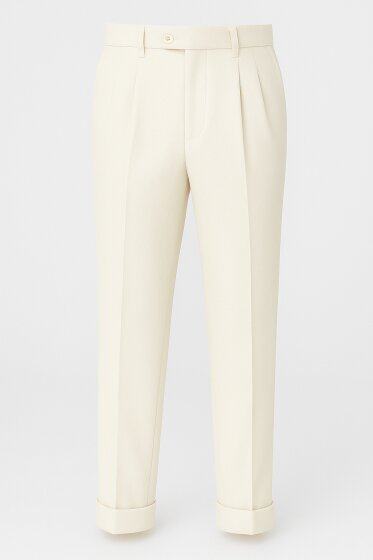 Mens Pleated Dress Pants Chocolate Brown Wide Leg Slacks Pleated Baggy Dress Trousers Unhemmed Unfinished Bottom