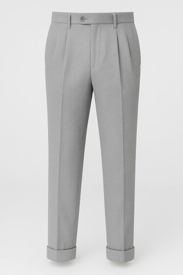 Mens Pleated Dress Pants Chocolate Brown Wide Leg Slacks Pleated Baggy Dress Trousers Unhemmed Unfinished Bottom