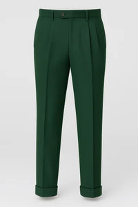 Mens Pleated Dress Pants Chocolate Brown Wide Leg Slacks Pleated Baggy Dress Trousers Unhemmed Unfinished Bottom