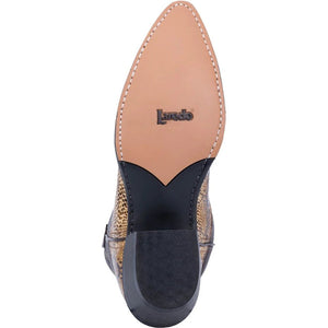 Laredo Men's Monty Snake Print Leather J-Toe Boots