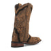 Laredo Women's Bouquet Broad Square Toe Leather Boots - Honey 5844