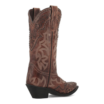 Laredo Women's Braylynn Snip Toe Leather Boots - Brown 52410 - Image 2