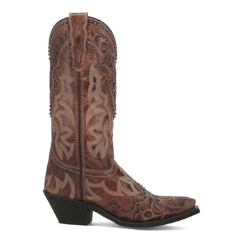 Laredo Women's Braylynn Snip Toe Leather Boots - Brown 52410 - Image 3