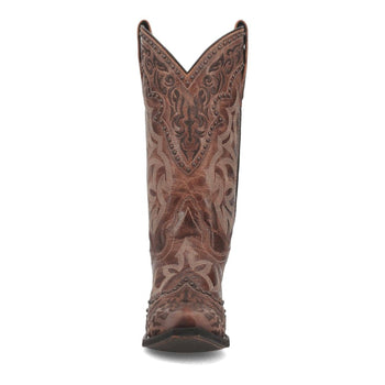 Laredo Women's Braylynn Snip Toe Leather Boots - Brown 52410 - Image 6