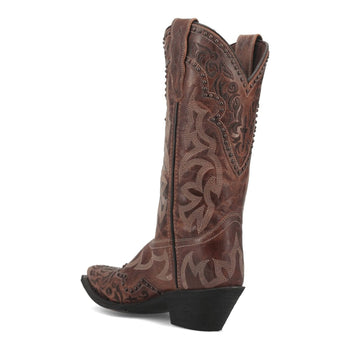 Laredo Women's Braylynn Snip Toe Leather Boots - Brown 52410 - Image 10