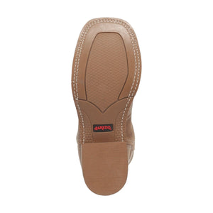 Laredo Women's Cheyenne Broad Square Toe Leather Boots - Tan 5717