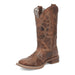 Laredo Women's Dionne Broad Square Toe Leather Boots - Brown 5972