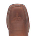 Laredo Women's Faye Broad Square Toe Leather Boots - Brown / Turquoise 3116