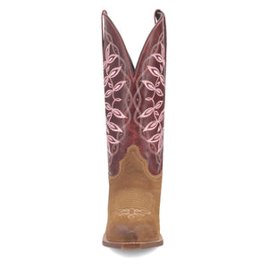 Laredo Women's Kama Snip Toe Leather Boots – Honey and Red Flair