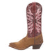 Laredo Women's Kama Snip Toe Leather Boots - Honey/Red 20005