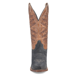 Laredo Women's Kama Snip Toe Leather Boots - Navy/Tan 20009
