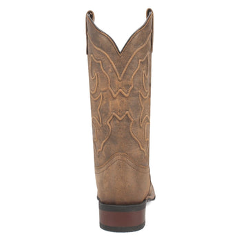 Laredo Women's Megan Broad Square Toe Leather Boots – Tan 3119 - Image 5