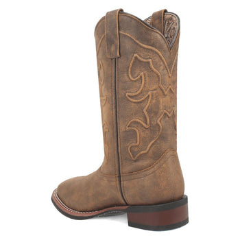 Laredo Women's Megan Broad Square Toe Leather Boots – Tan 3119 - Image 10