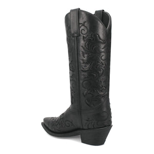 Laredo Women's Night Sky Snip Toe Leather Boots - Black 52450