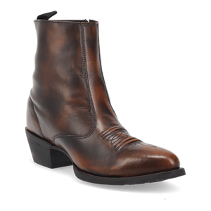 Laredo Men's Fletcher Leather Round Toe Boots with Zipper
