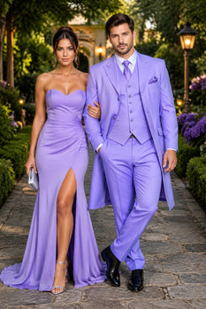 Mens Lavender Zoot Suit Long Jacket 3 Piece