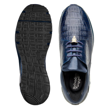 Belvedere Lazaro - Navy Alligator Luxury Shoe