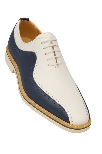 Carrucci Stylish Two-Tone Brogue Oxford