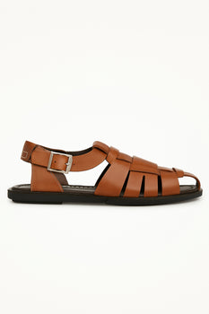 Fisherman Sandal Cognac By Mezlan Made In Spain Brand - Image 2