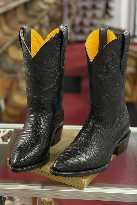 Lizard Print Western Boots