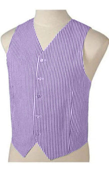 Men's Dark Navy Blue and White Stripe ~ Pinstripe Seersucker Sear sucker suit Vest Set - Image 6
