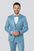 Mens Modern Fit Shiny Sharkskin Suit in Purple