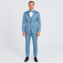 Light Blue Satin Tuxedo Set – 4-Piece Formal Look for Weddings & Proms