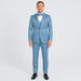 Light Blue Satin Tuxedo Set – 4-Piece Formal Look for Weddings & Proms
