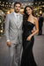 Light Gray Slim Fit 2 Piece Tuxedo With Satin Peak Lapel