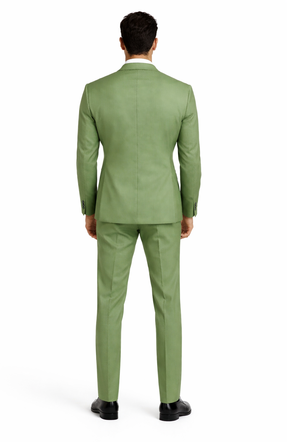 Light Green Tuxedo Suit for Men – Satin Lapel Wedding and Prom Suit in Color Sage Green Tuxedo