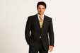 Black Almost Very Dark Gray Wiht Light Gray Pinstripe 100% Worsted Wool Available In 2 Or 3 Buttons Style Regular Classic Cut Cheap Priced Business Suits Clearance Sale