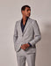 Mens Linen Suit For Beach Wedding - Summer Suit in Light Grey