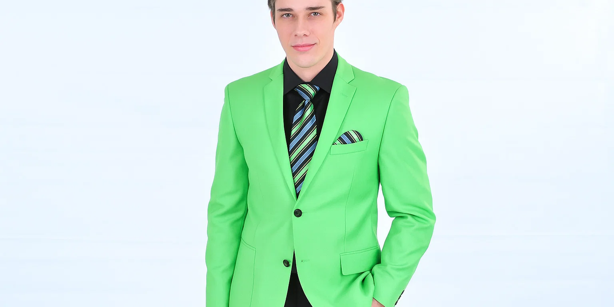 Men's Fitted Bodycon Premium Lime Green Mint Blazer Unique Fashion Designer Dress Blazers Please Select Your