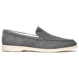 Zelli Livorno Casual Sueded Goatskin Slip-On Loafer in Grey