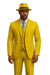 Yellow Zoot Suits - Mens Fashion Golish Yellow 1920s Vintage Look