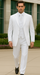 Longer Coat 4 Button White Notch Tuxedo -38\ 4 Button \Long Coat Tuxedo\-